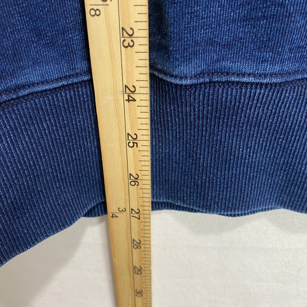 G Star Raw Blue Denim‎ Look Crewneck Sweatshirt Men's Size Medium Distressed - Picture 7 of 9